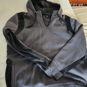 Mens under armour black/gray hoodie size xl
